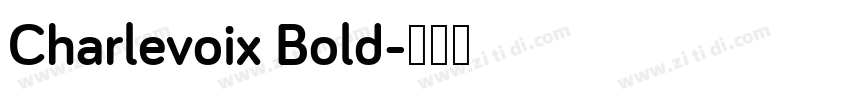 Charlevoix Bold字体转换